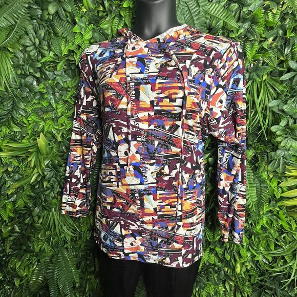 Eye Candy Tops Women 3XL Red Shirt Printed Graphic Hoodie Long Sleeve 0151 - Picture 4 of 9